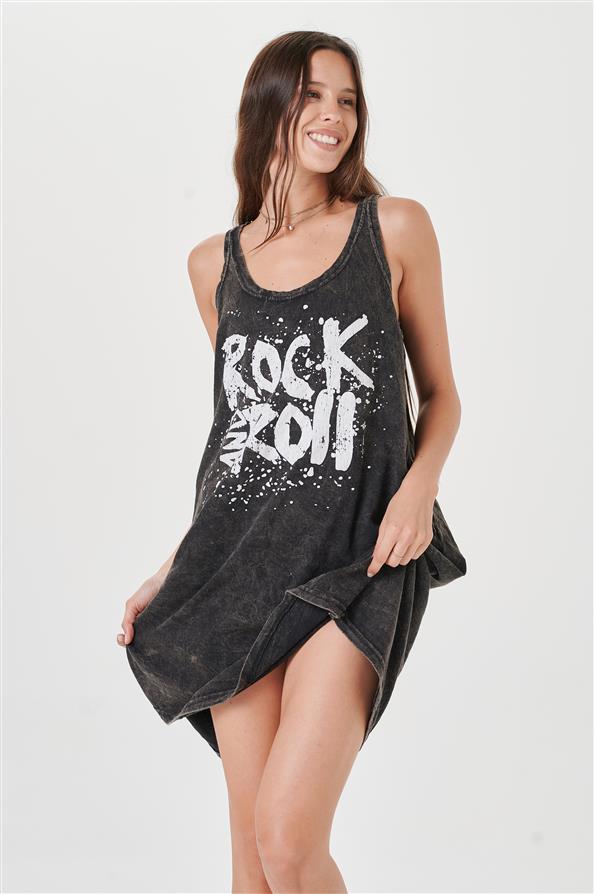 Vestido Rock and Roll Jersey Batik 