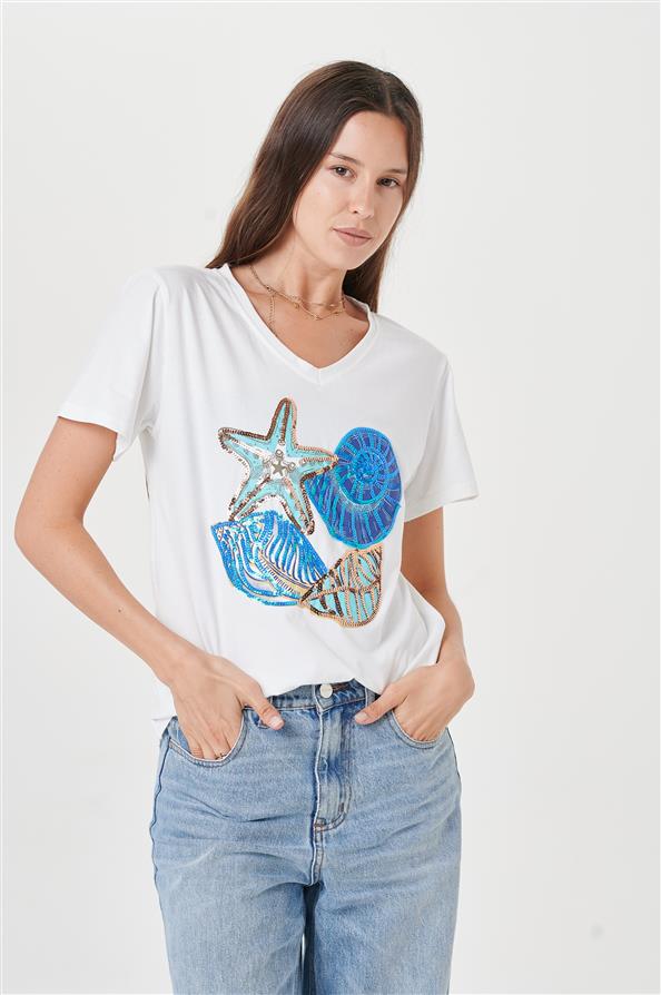 Remera Blue Curazao GU5044