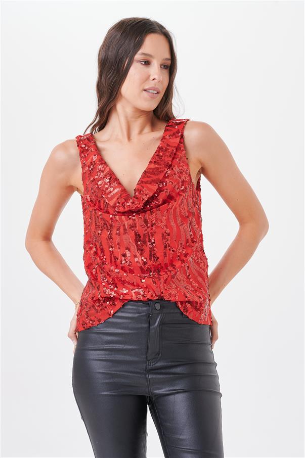 Musculosa Pardus Lentejuelas GU4039