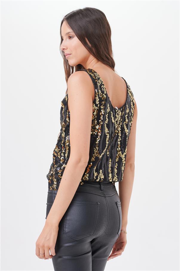 Musculosa Pardus Lentejuelas GU4039