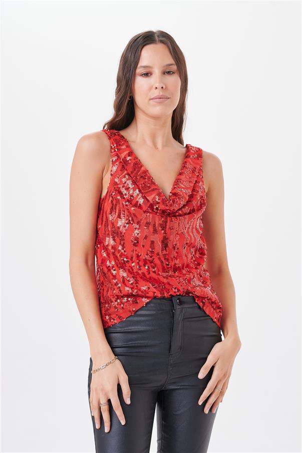 Musculosa Pardus Lentejuelas GU4039