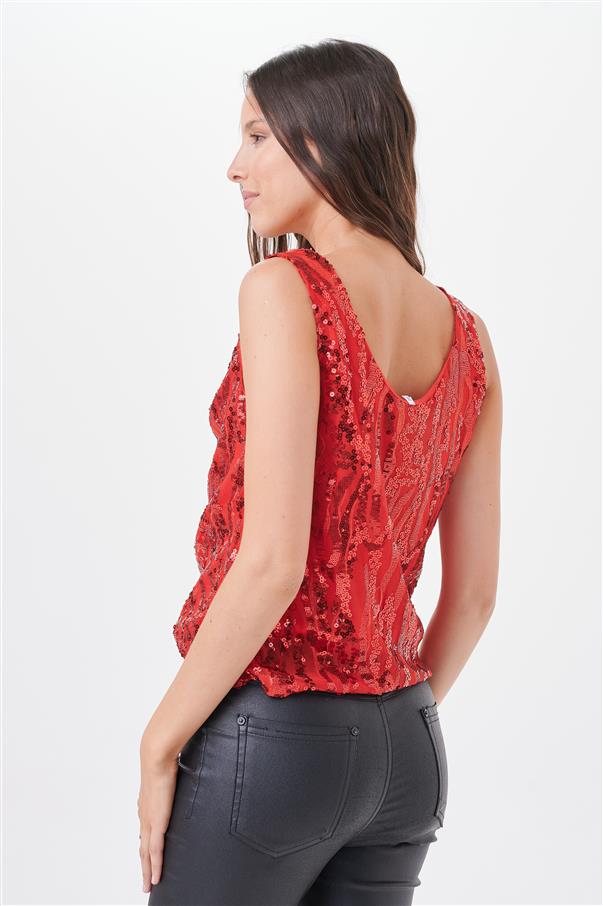 Musculosa Pardus Lentejuelas GU4039