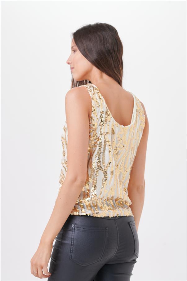 Musculosa Pardus Lentejuelas GU4039