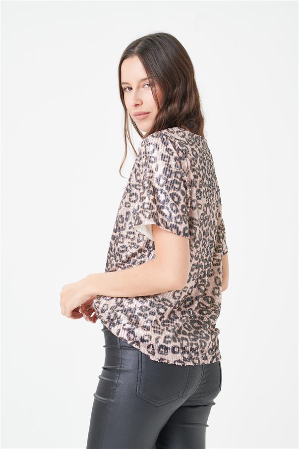 Blusa Kala Print Lentejuelas GUK4082