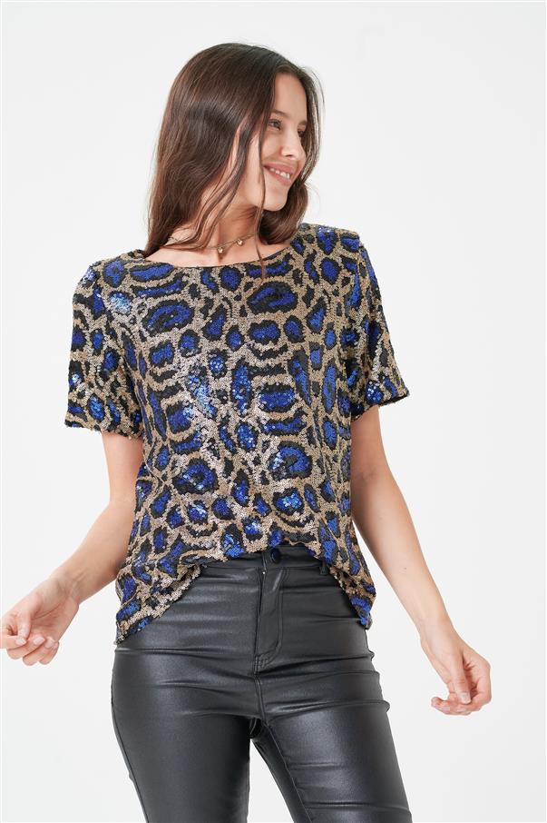 Blusa Kala Print Pardo GUK4082