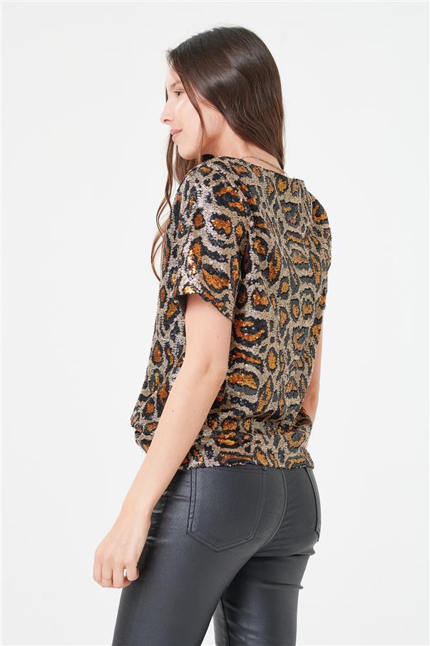 Blusa Kala Print Pardo GUK4082