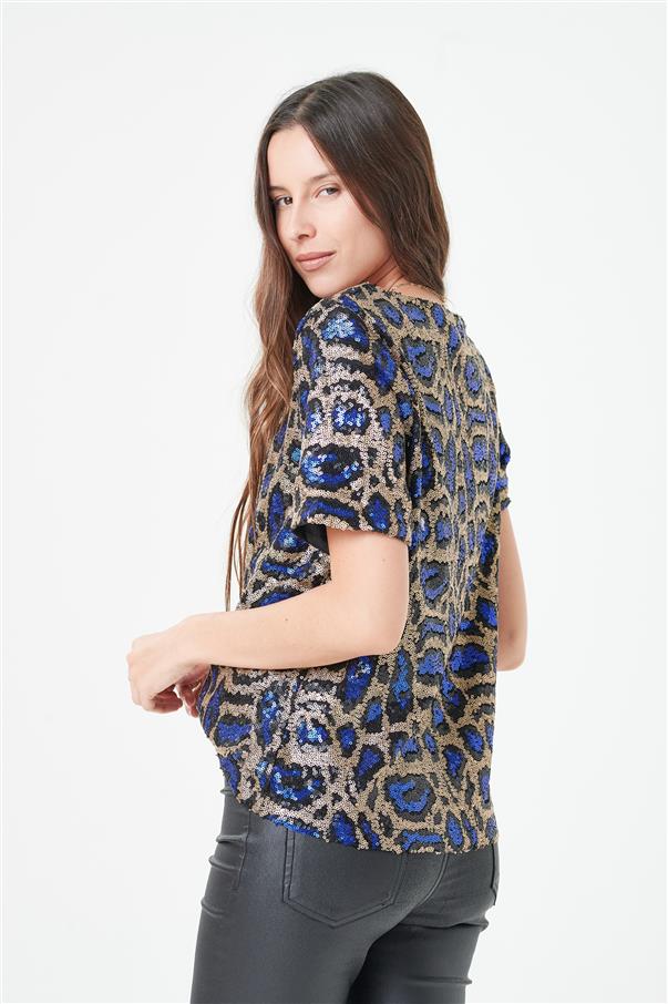 Blusa Kala Print Pardo GUK4082