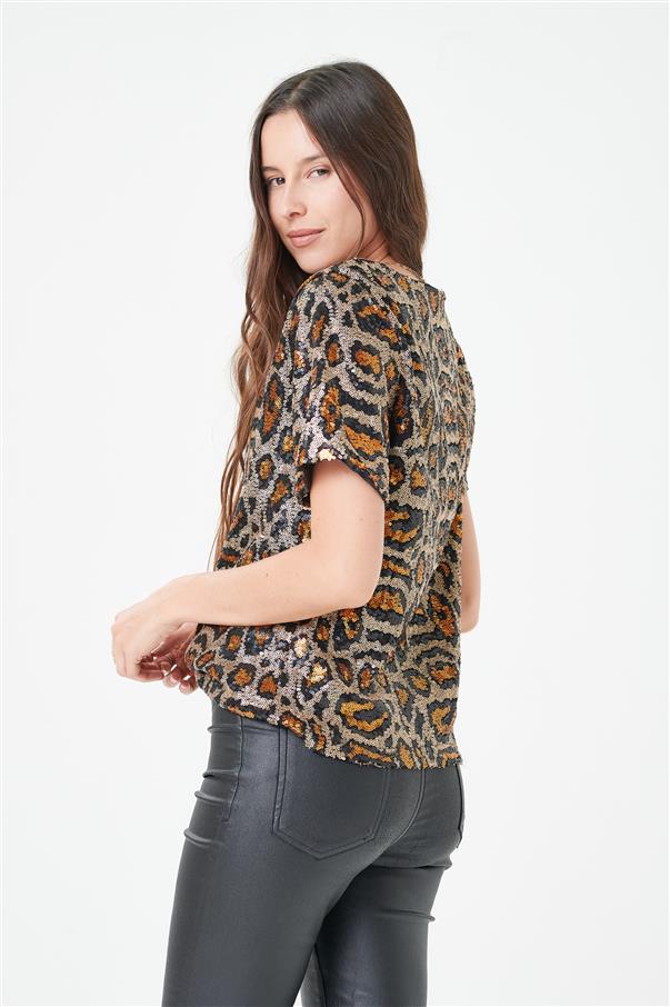 Blusa Kala Print Pardo GUK4082