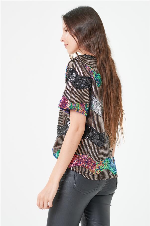 Blusa Kala Mareas Lentejuelas GUK4082