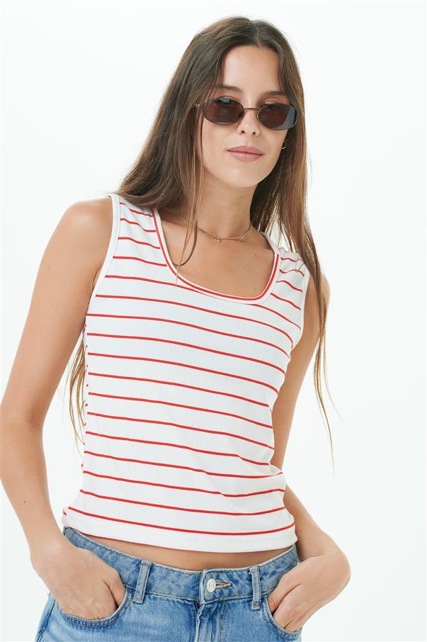 Musculosa Vinah Morley Rayada