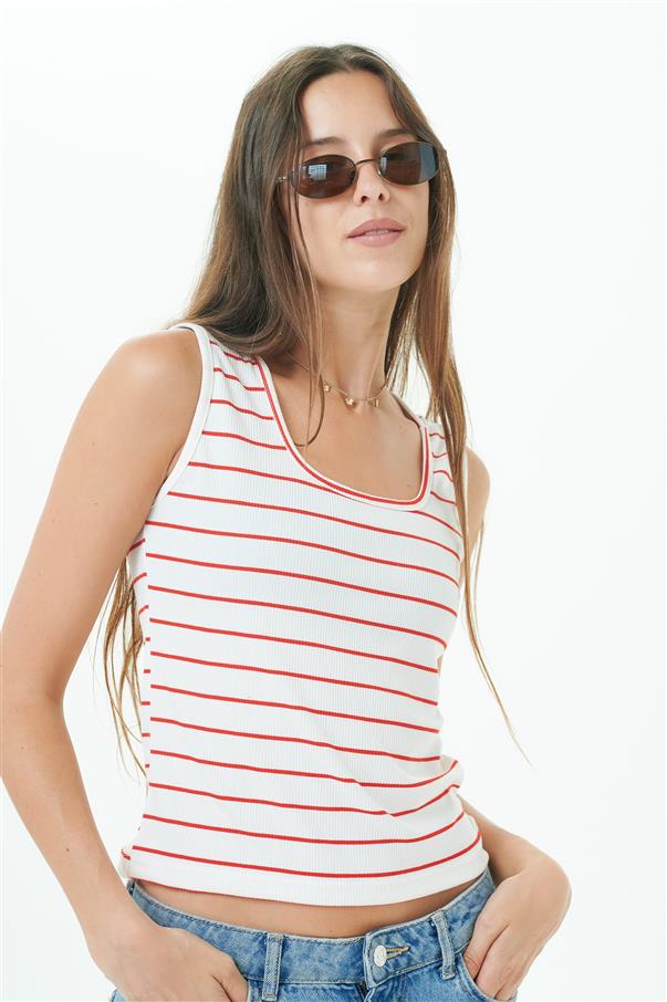 Musculosa Vinah Morley Rayada