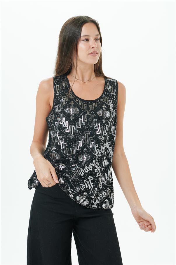 Musculosa Susan Lentejuelas GUK290