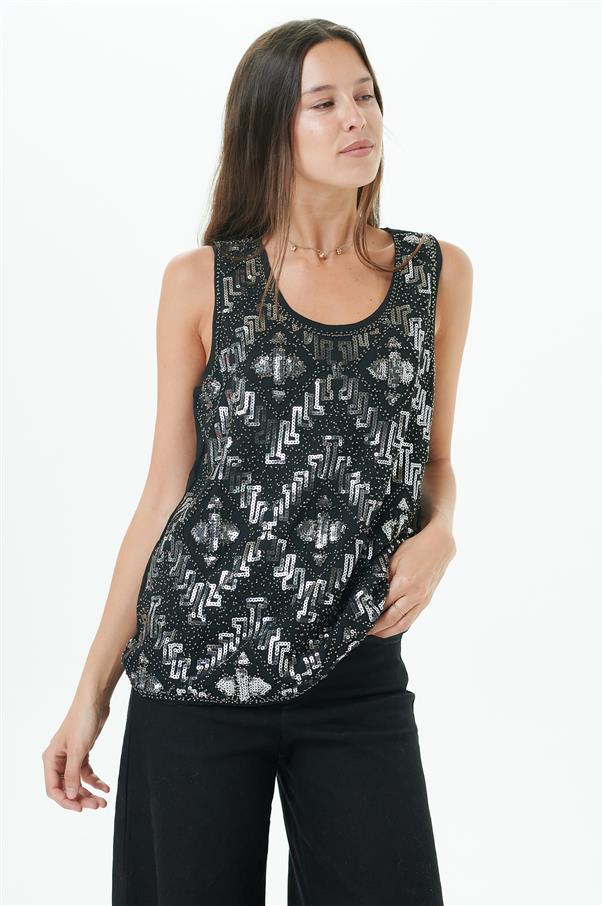 Musculosa Susan Lentejuelas GUK290