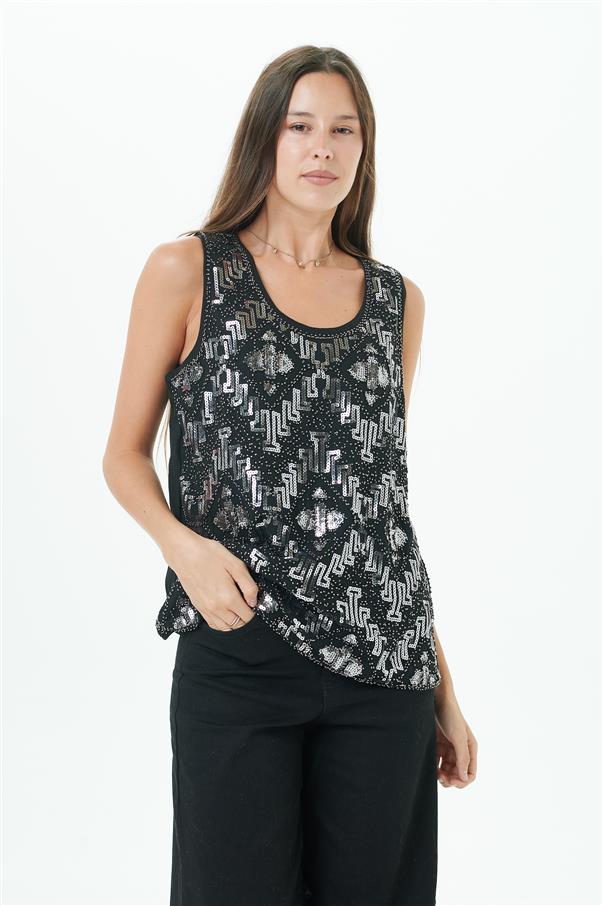 Musculosa Susan Lentejuelas GUK290