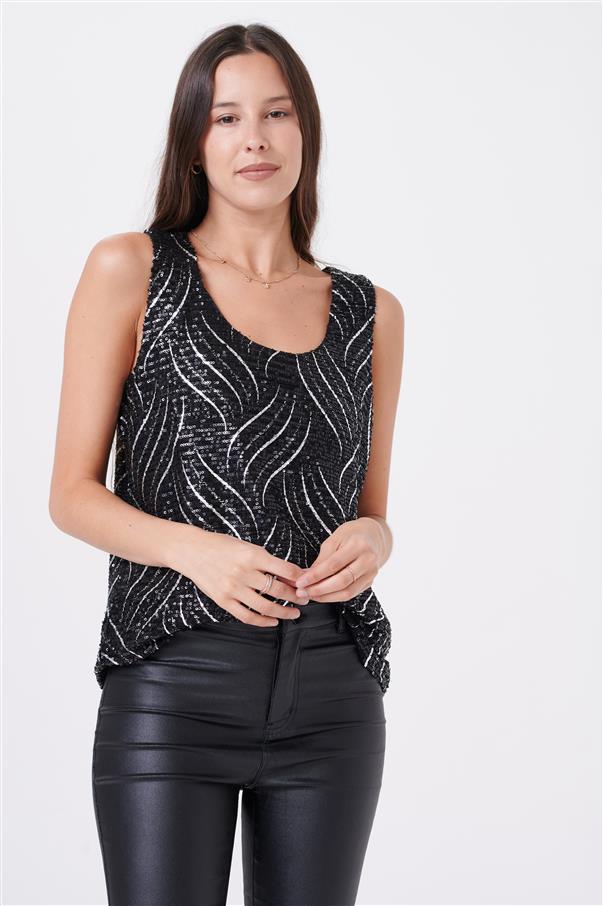 Musculosa Zelesty Lentejuelas GUK1751