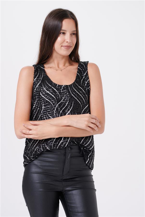 Musculosa Zelesty Lentejuelas GUK1751