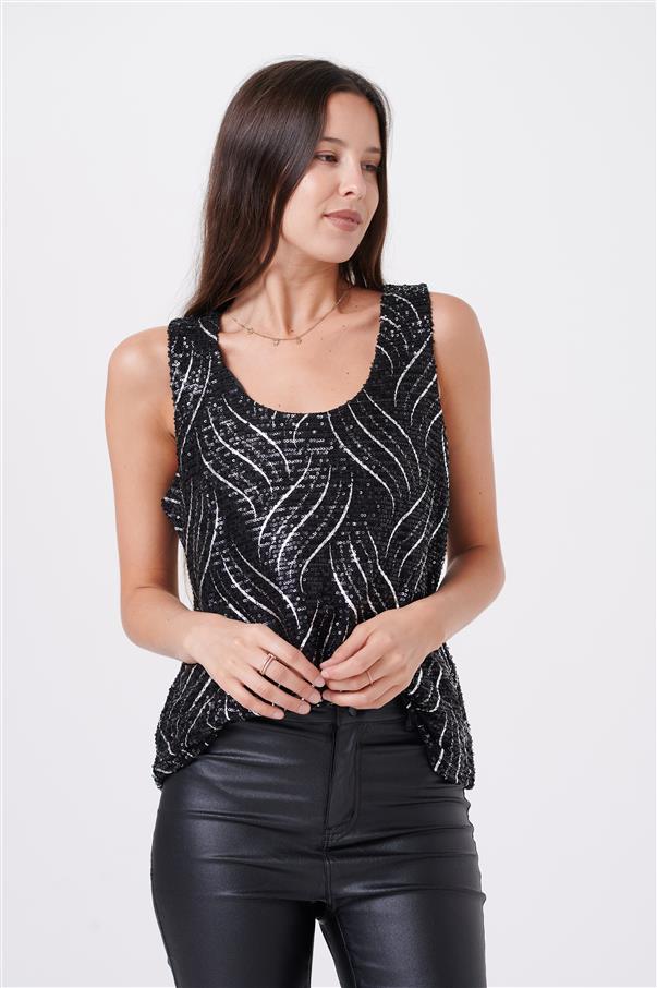 Musculosa Zelesty Lentejuelas GUK1751