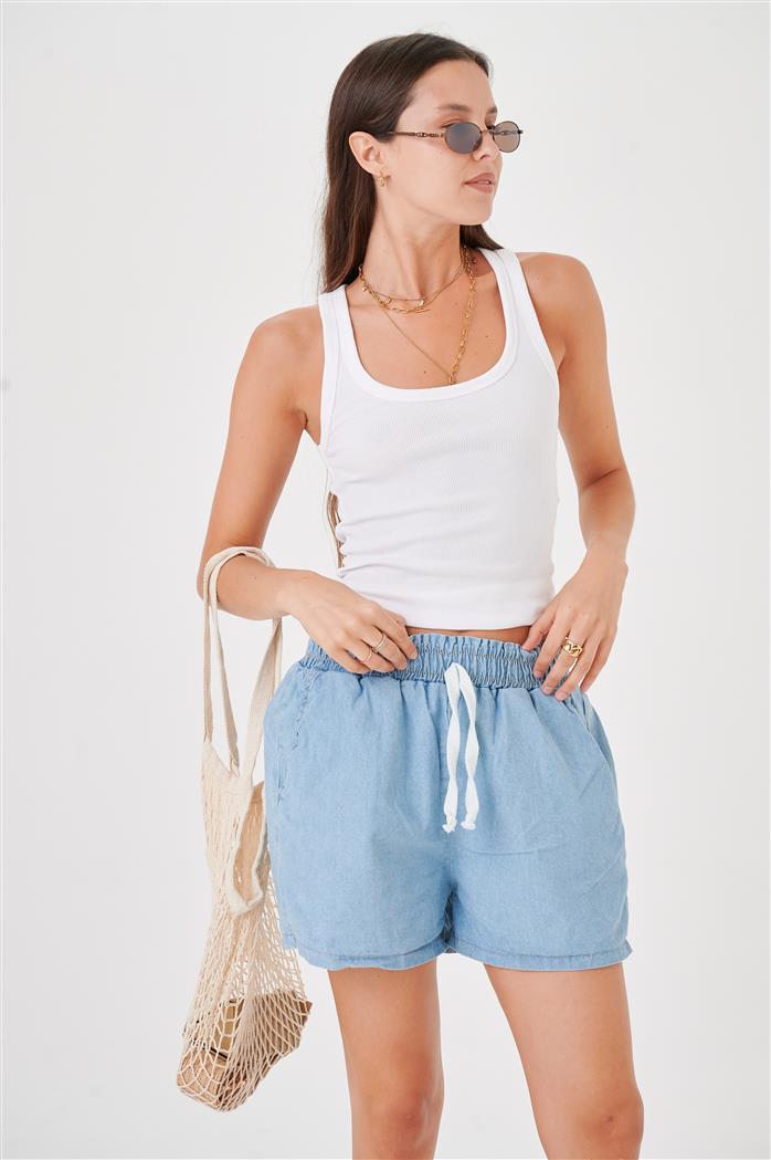 Short Jean Light Blue 