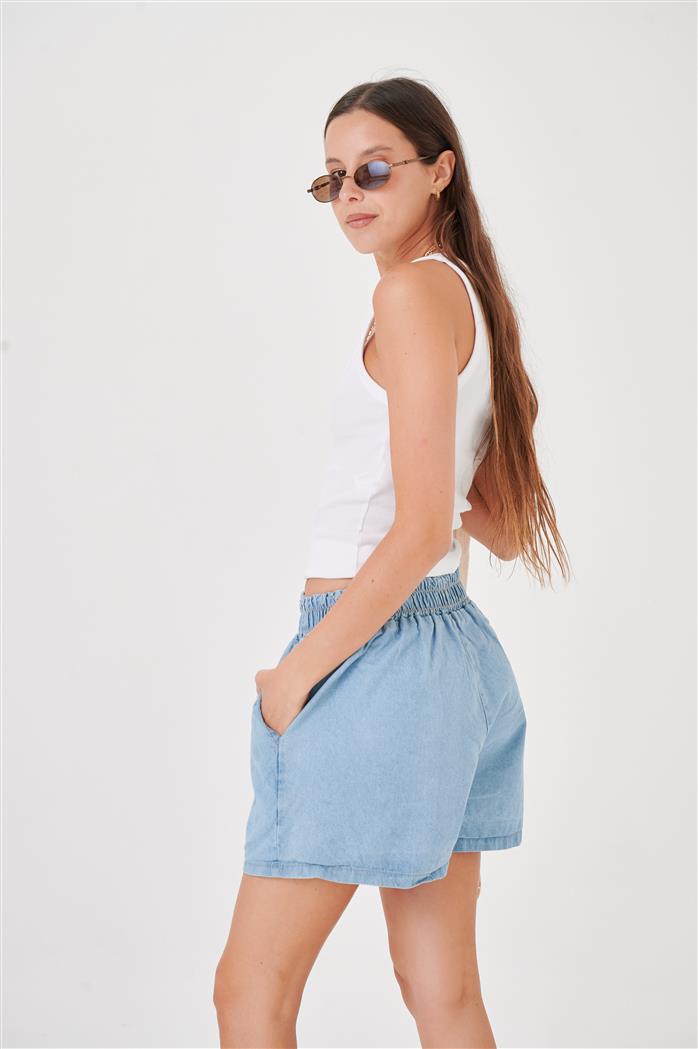 Short Jean Light Blue 