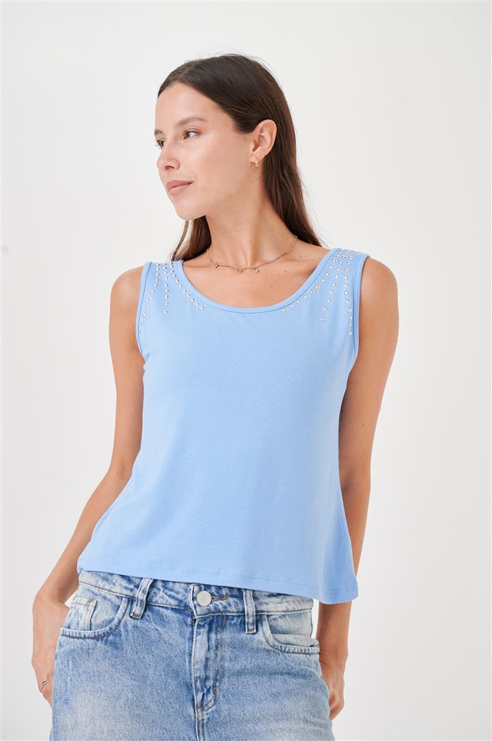 Musculosa Vigue Modal con Tachas 