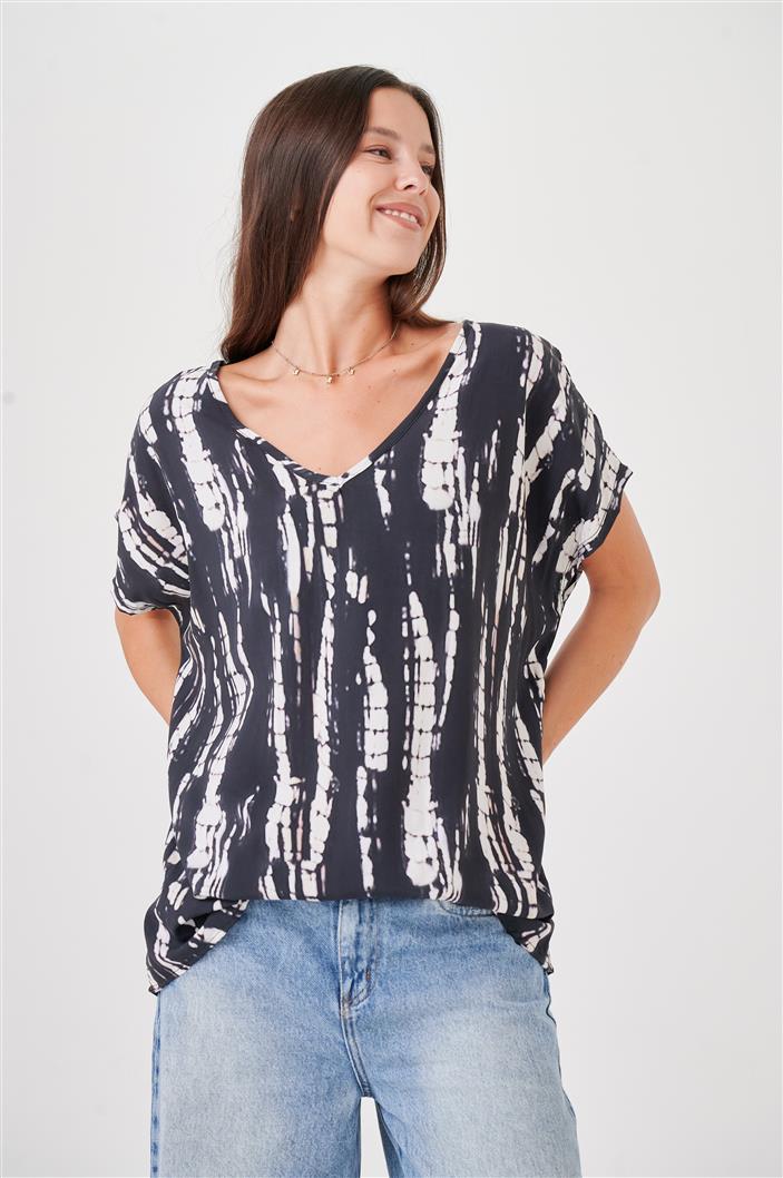 Blusa Amplia Laisa Paradise Escote V