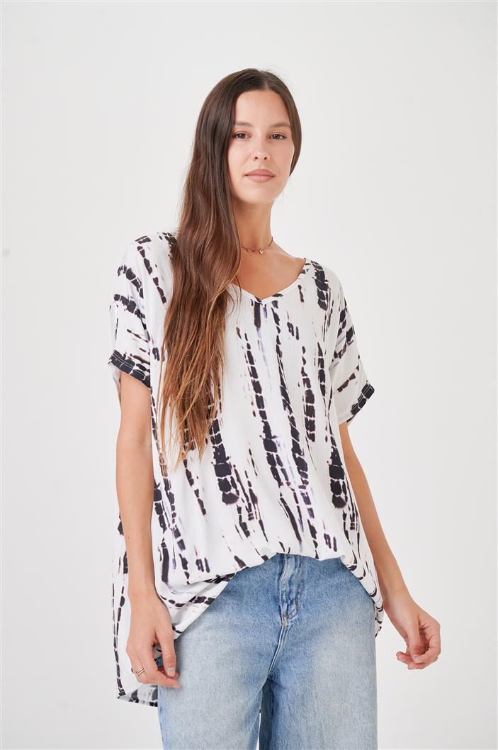 Blusa Amplia Laisa Paradise Escote V