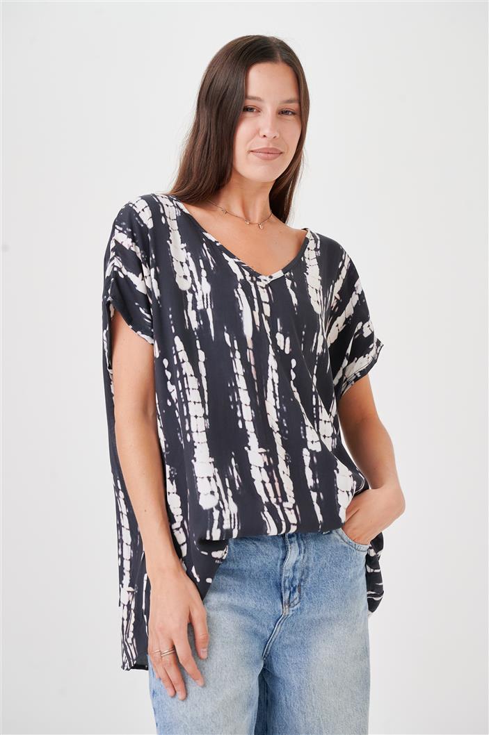 Blusa Amplia Laisa Paradise Escote V