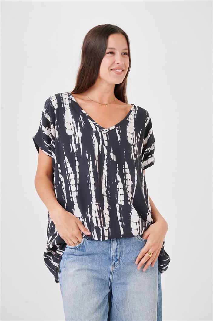 Blusa Amplia Laisa Paradise Escote V