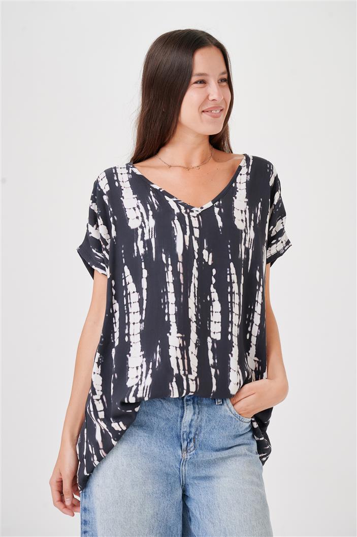 Blusa Amplia Laisa Paradise Escote V