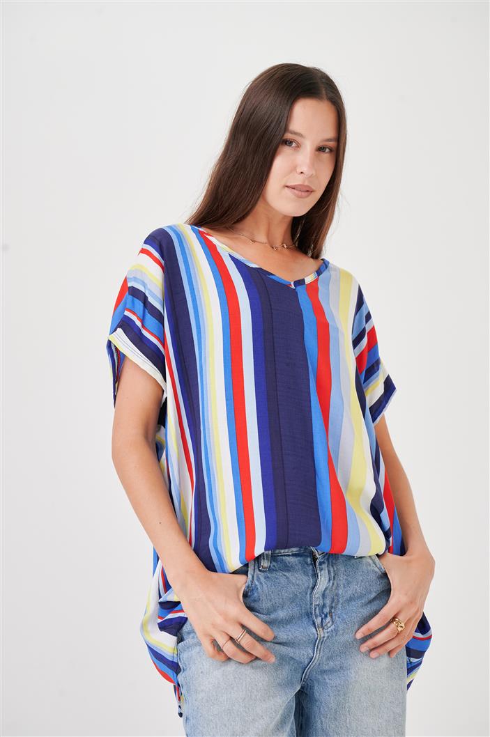 Blusa Amplia Laisa Colours Escote V