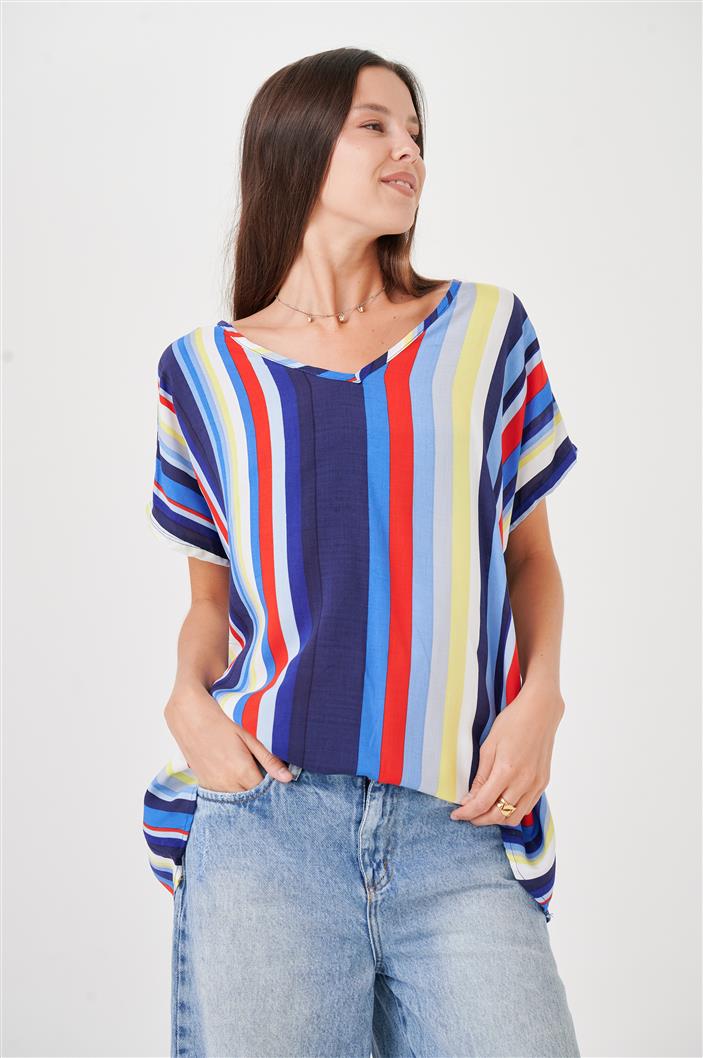 Blusa Amplia Laisa Colours Escote V