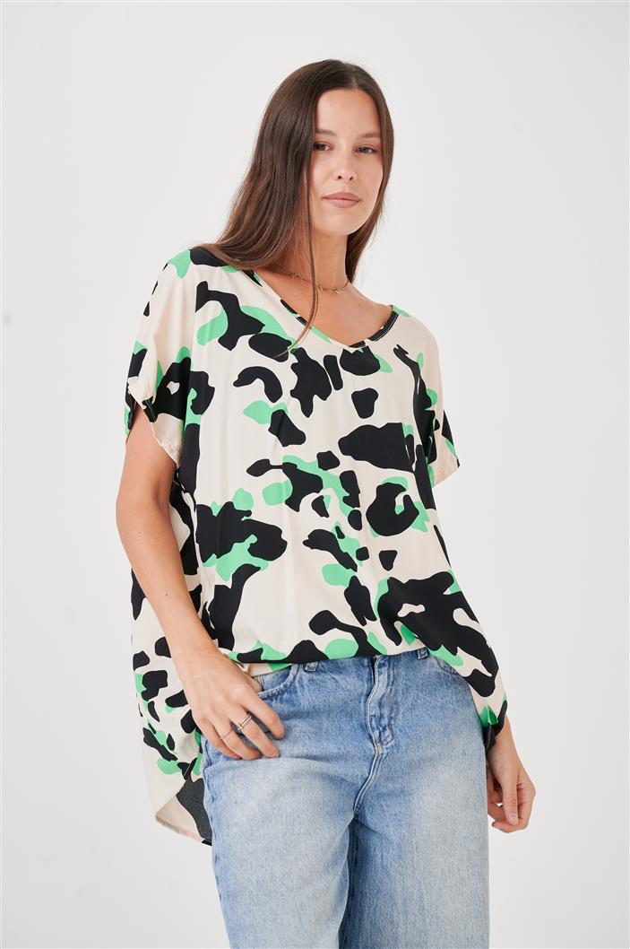 Blusa Amplia Laisa War Escote V