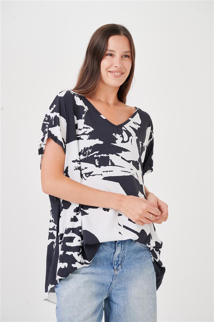 Blusa Amplia Laisa Paint Escote V