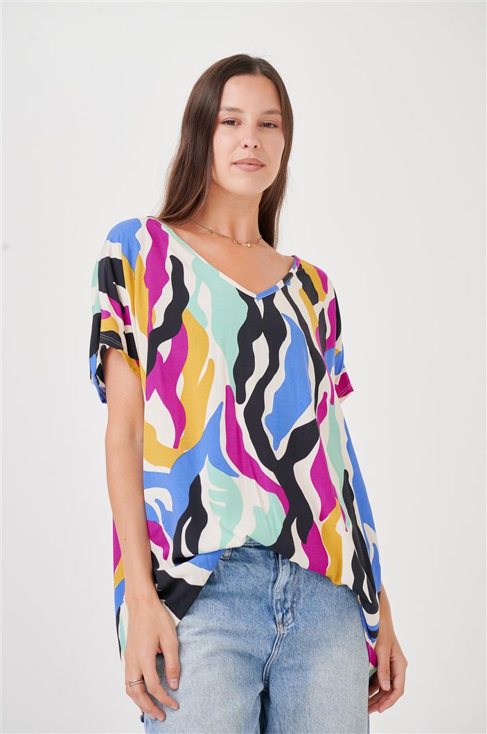 Blusa Amplia Laisa Harbour Escote V