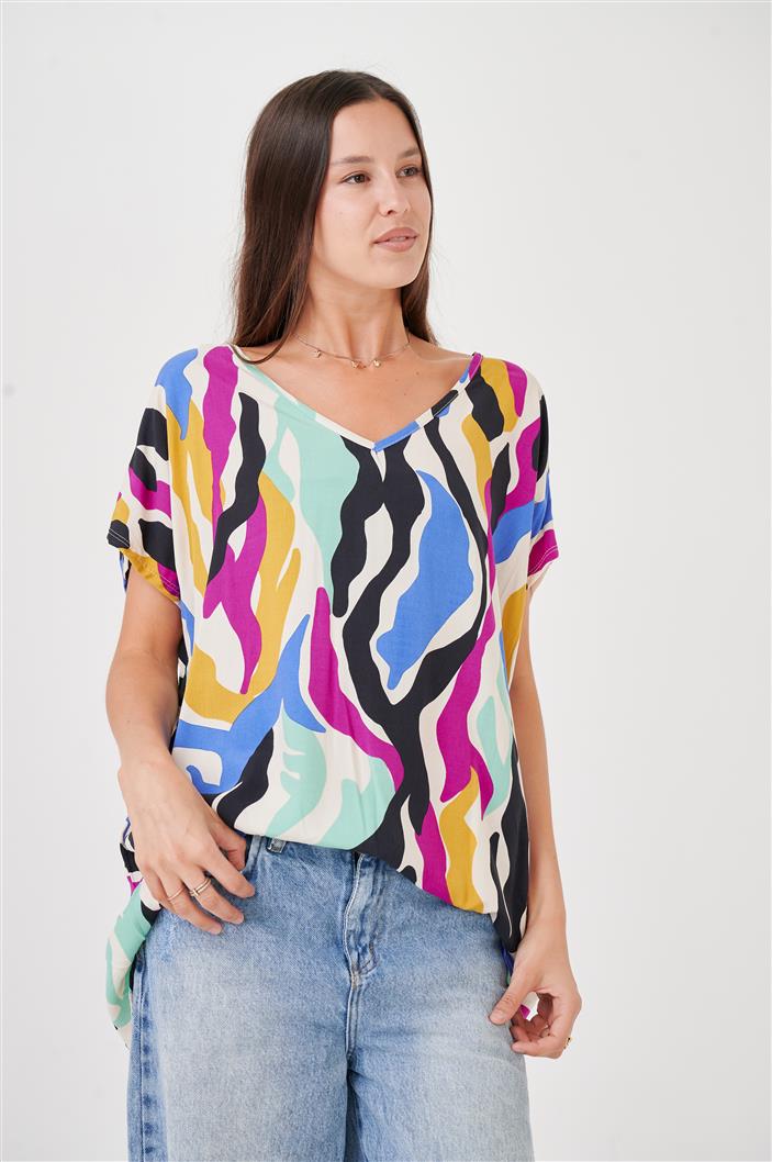 Blusa Amplia Laisa Harbour Escote V