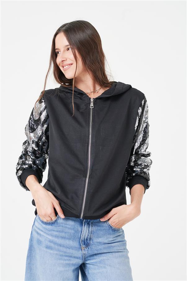 Campera Lizzie de Algodon con Lentejuelas GUK4023