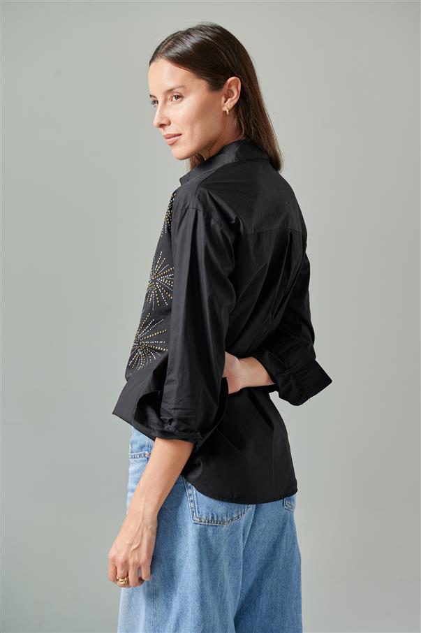 Camisa Nice Poplin con Hotfix GUK70007
