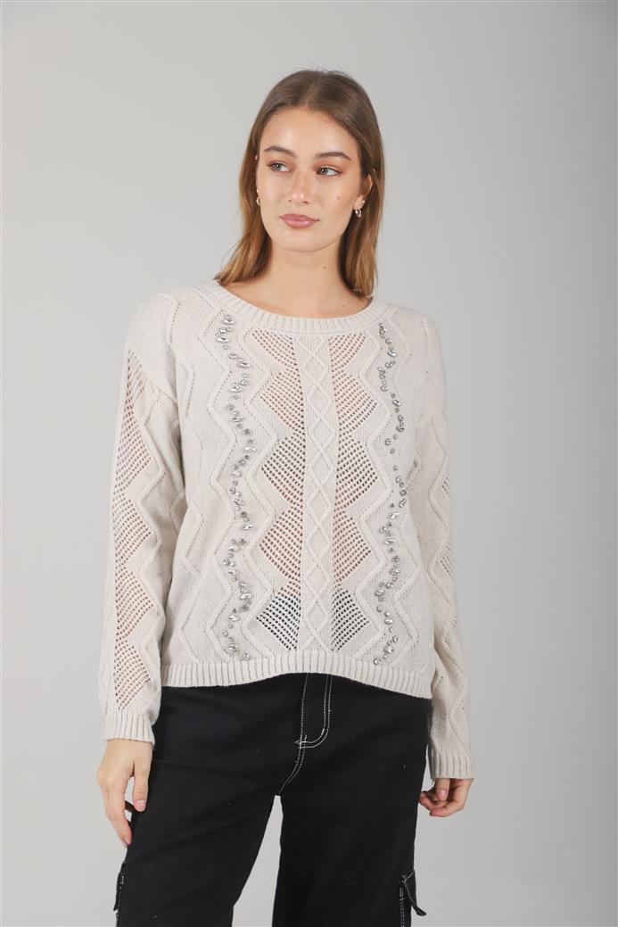 Sweater Valentina Tejido c/ piedras GUL664