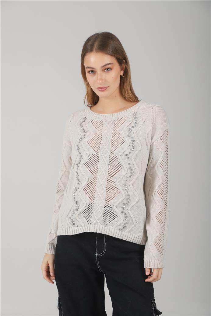 Sweater Valentina Tejido c/ piedras GUL664