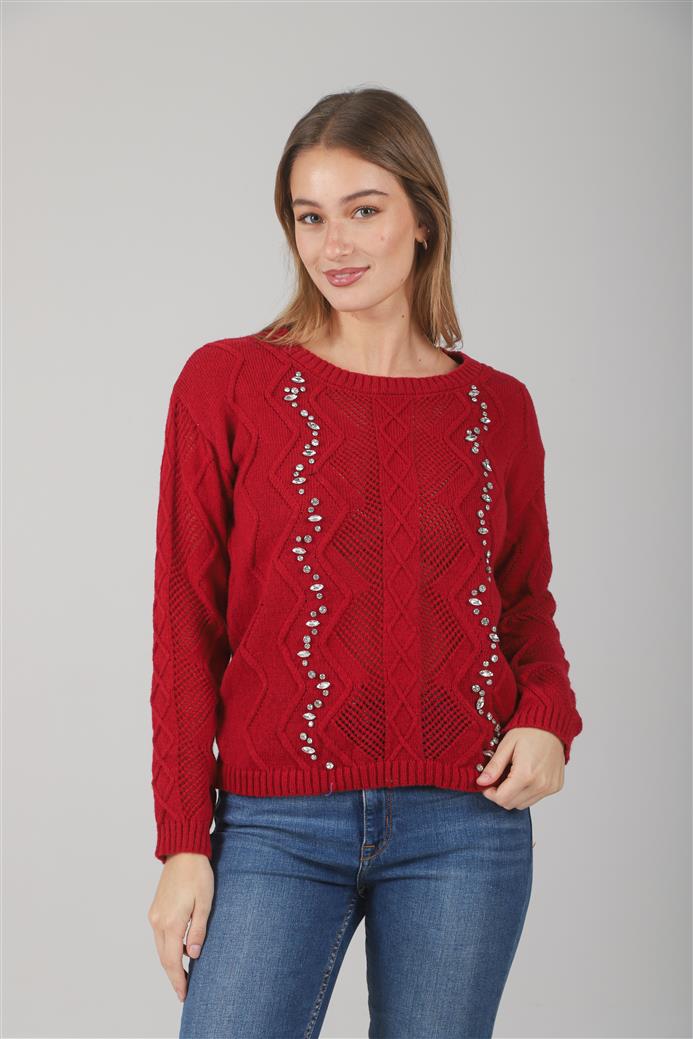 Sweater Valentina Tejido c/ piedras GUL664
