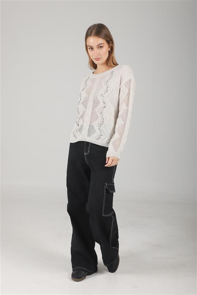 Sweater Valentina Tejido c/ piedras GUL664