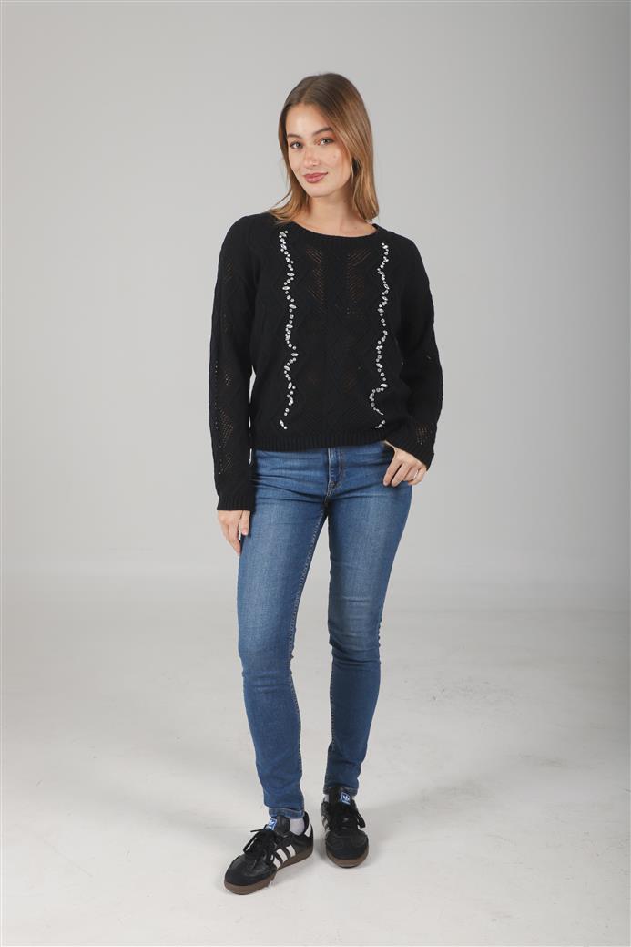 Sweater Valentina Tejido c/ piedras GUL664