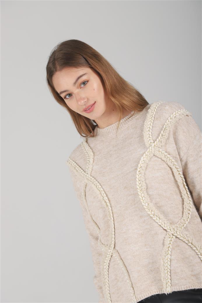 Sweater Trenzas Snake C/ Bordado GUL677
