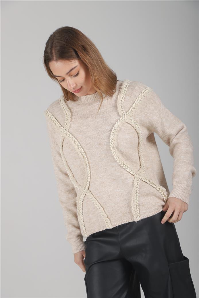 Sweater Trenzas Snake C/ Bordado GUL677