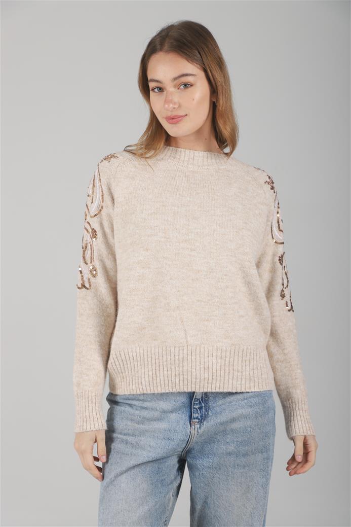 Sweater Vitro Bordado c/ Lentejuelas GUL671