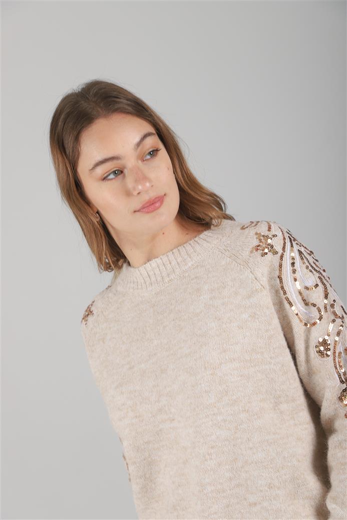 Sweater Vitro Bordado c/ Lentejuelas GUL671