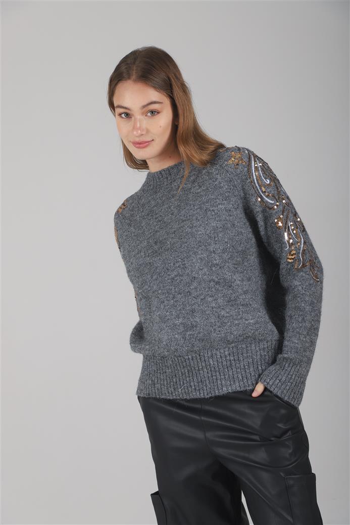 Sweater Vitro Bordado c/ Lentejuelas GUL671