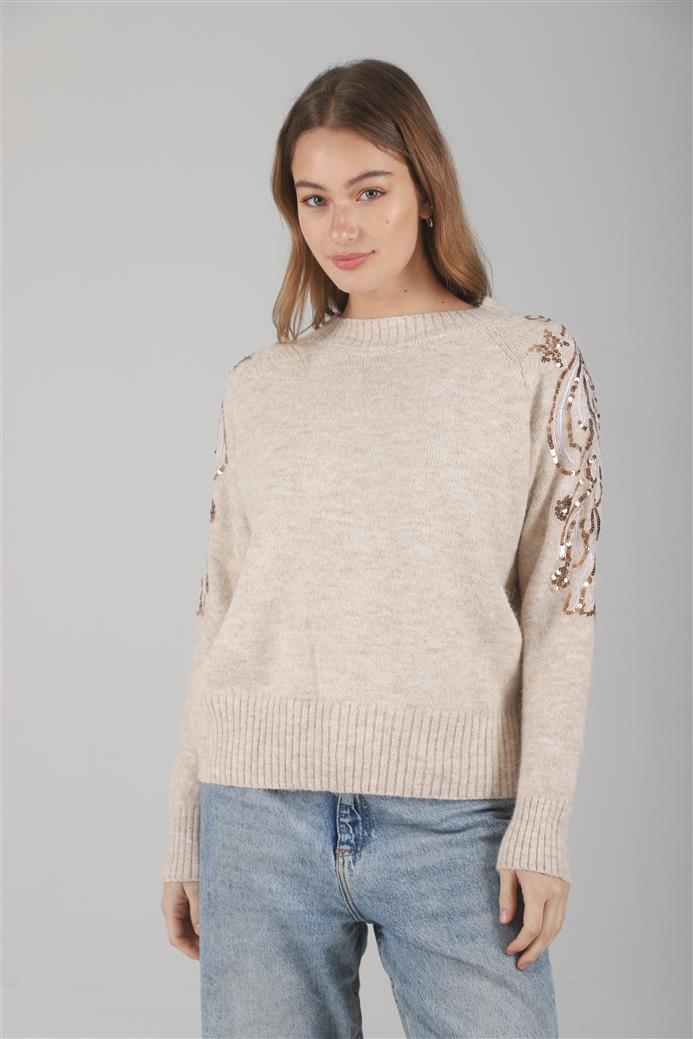 Sweater Vitro Bordado c/ Lentejuelas GUL671