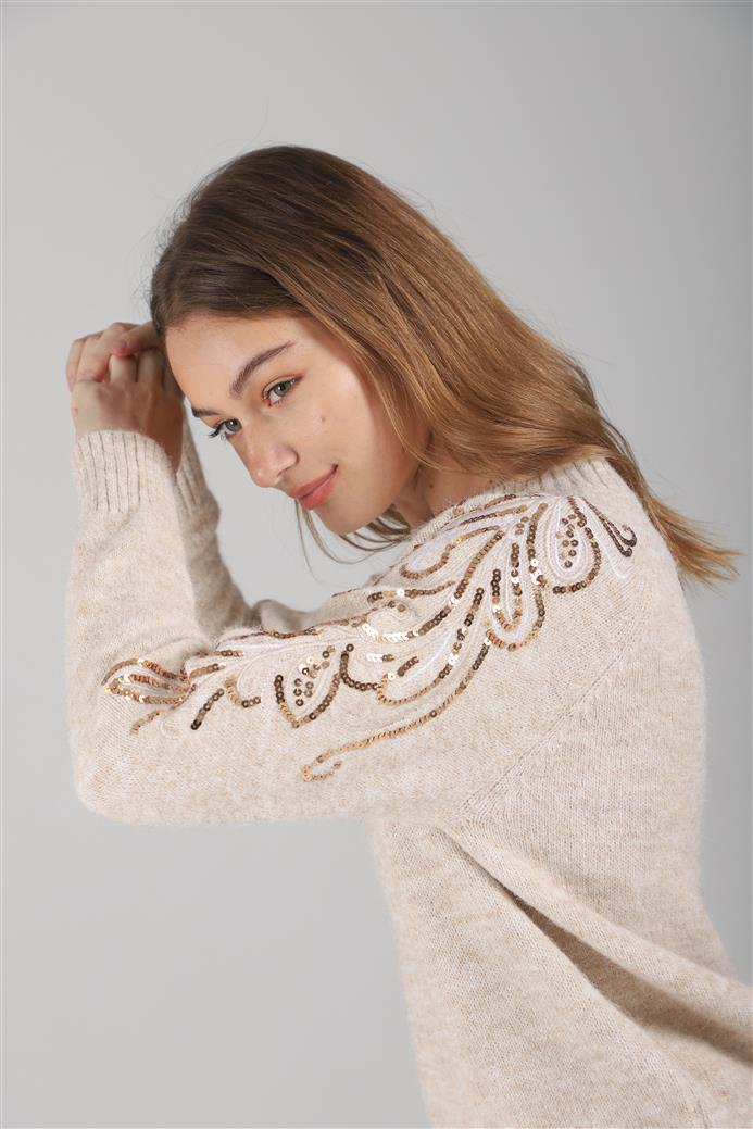 Sweater Vitro Bordado c/ Lentejuelas GUL671