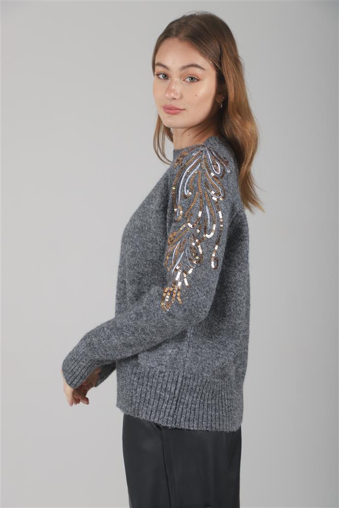 Sweater Vitro Bordado c/ Lentejuelas GUL671